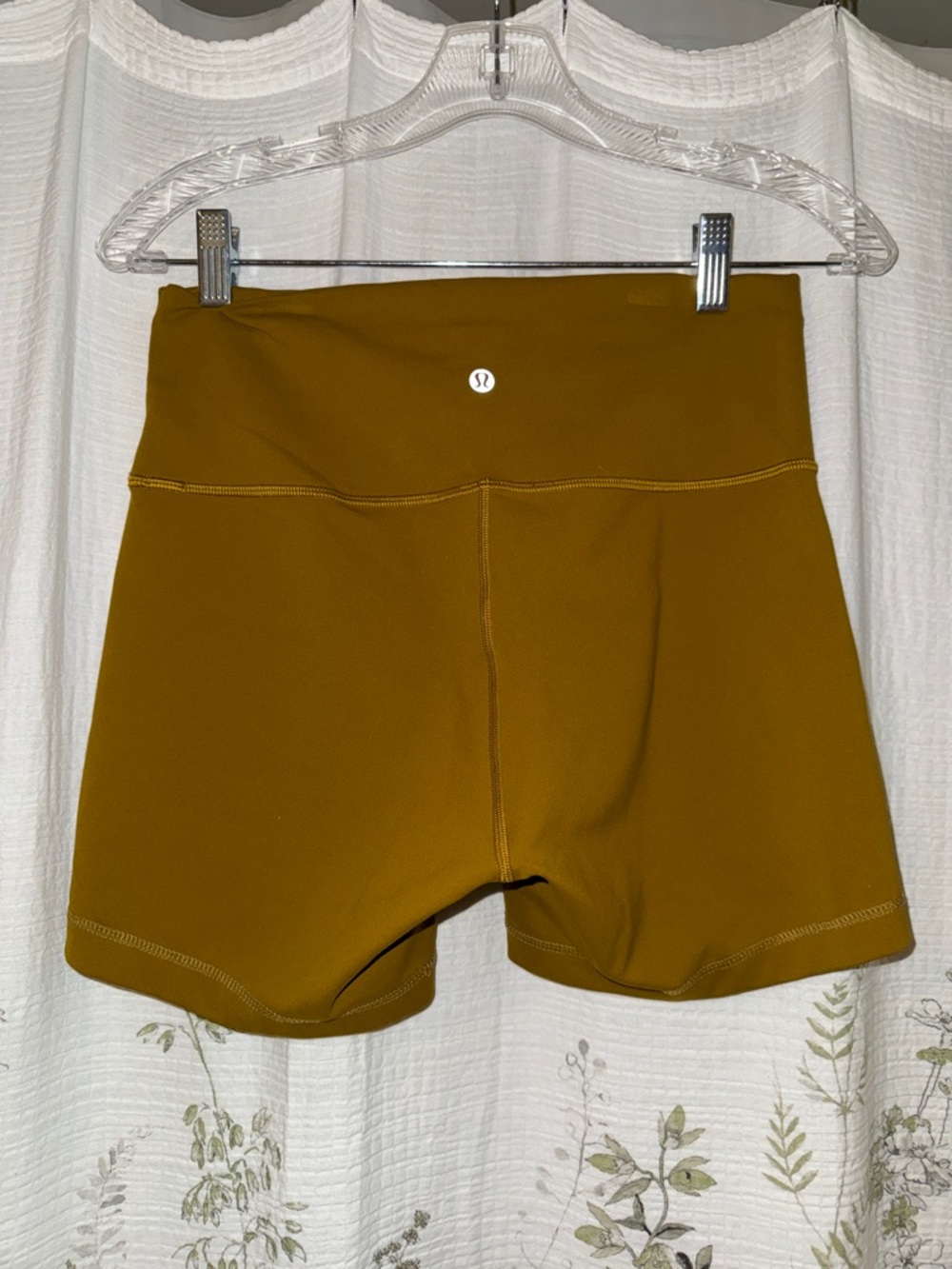 lululemon athletica High-Rise Bike Shorts — Mustard Olive